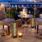 Edge Collections - Solar-Powered Outdoor Wicker Floor Lamp for Ambient Lighting - 2 Piece